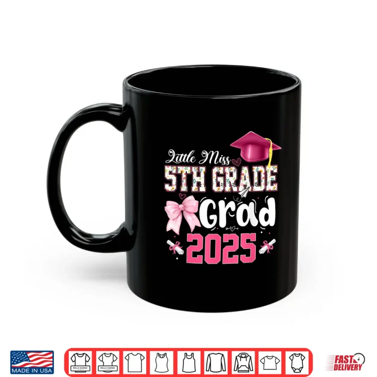 Mug Little Miss 5th Grade Graduation Graduate Coquette Shirt