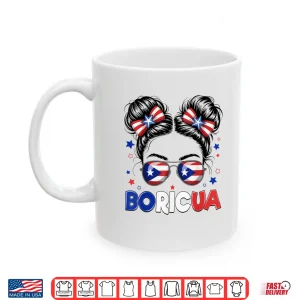 Messy Bun Puerto Rican Boricua Puerto Rico Hispanic Heritage Shirt 3 Mug Messy Bun Puerto Rican Boricua Puerto Rico Hispanic Heritage Shirt