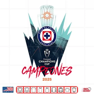 Cruz Azul Campeones 2025 Champions Cups Shirt 4 Design Cruz Azul Campeones 2025 Champions Cups Shirt