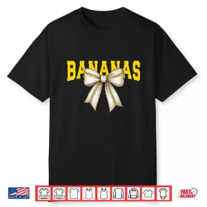 Retro Banana Coquette Bow Shirt