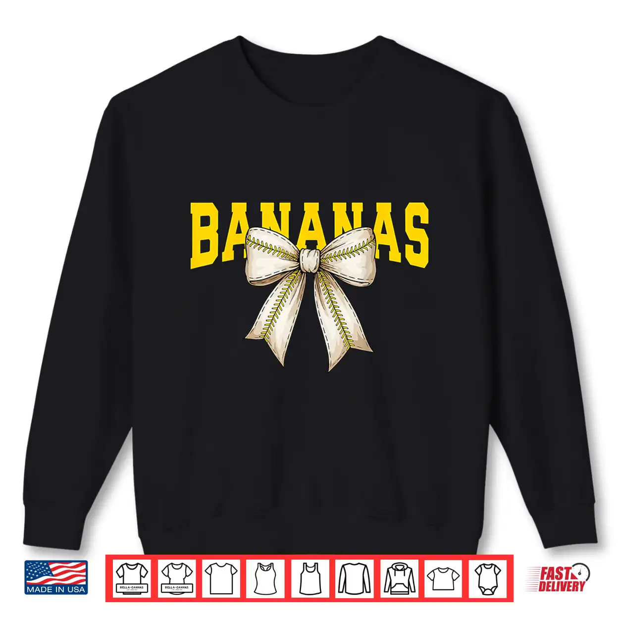 Retro Banana Coquette Bow Shirt Retro Banana Coquette Bow Shirt