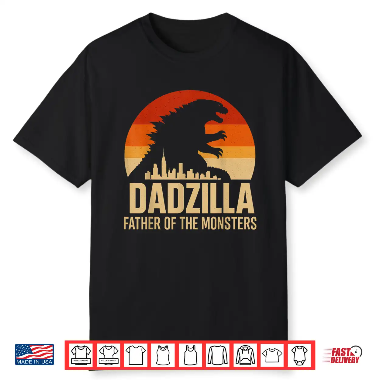 Vintage Dadzilla Father Of The Monsters Shirt Vintage Dadzilla Father Of The Monsters Shirt