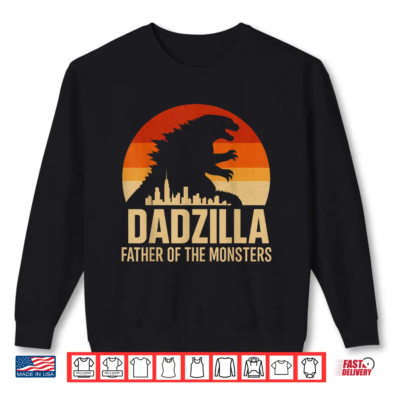 Vintage Dadzilla Father Of The Monsters Shirt Vintage Dadzilla Father Of The Monsters Shirt