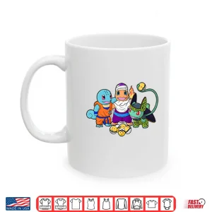 Mug Squirtle Goku Charmander Piccolo Bulbasaur Cell Dragon Ball x Pokemon Mashup Shirt