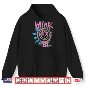 Hoodie Blink 182 Neon Rock Music Band Shirt