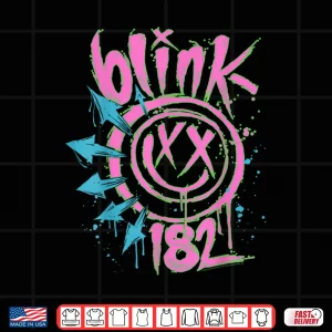 Design Blink 182 Neon Rock Music Band Shirt