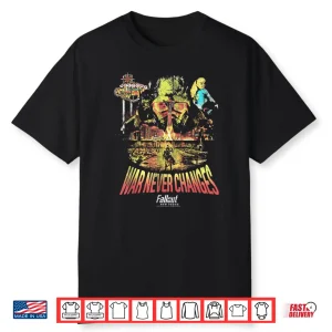 Fallout Video Game New Vegas War Never Changes Collage Shirt