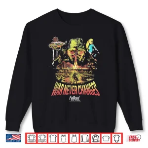 Sweatshirt Fallout Video Game New Vegas War Never Changes Collage Shirt