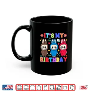Mug Funny Labubu Birthday tee Girls Kids Labubu Bday Decoration Shirt