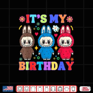 Design Funny Labubu Birthday tee Girls Kids Labubu Bday Decoration Shirt