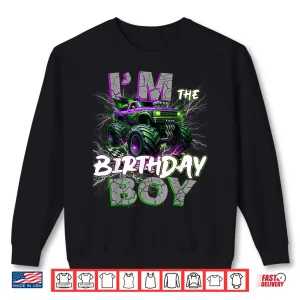 Sweatshirt Im The Birthday Monster Truck Group Family Matching Party Shirt