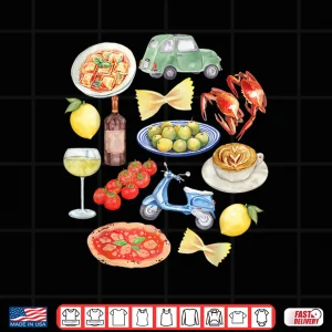 Design Italy Aesthetic Watercolor Vibes Graphic Shirt