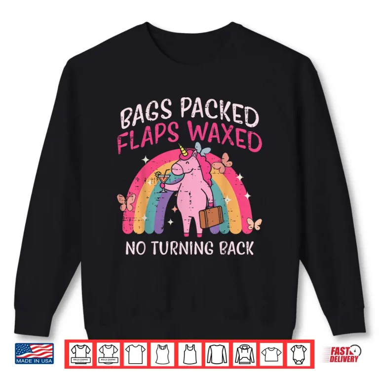 Sweatshirt Bags Packed Unicorn Funny Inappropriate Vacation Shirt