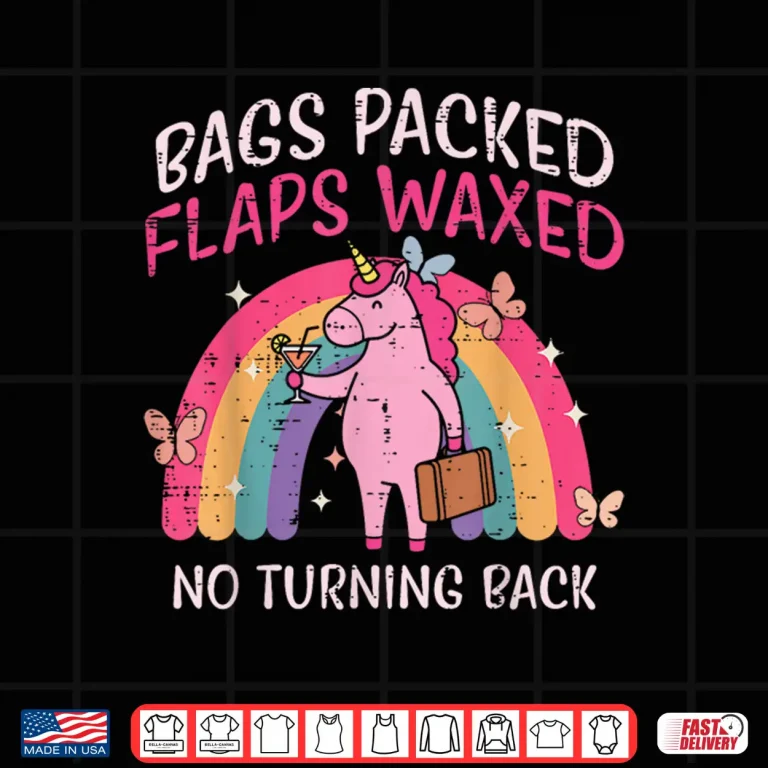 Design Bags Packed Unicorn Funny Inappropriate Vacation Shirt