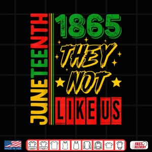Design They Dont Like Us Juneteenth 1865 Pride Shirt