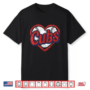 Vintage Cubs Heart Shirt