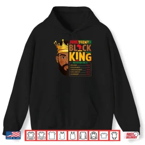 Hoodie Juneteenth Black King Nutrition Facts Pride African Shirt