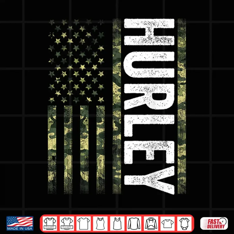 Design Hurley KY Vintage Us American Flag Retro Shirt