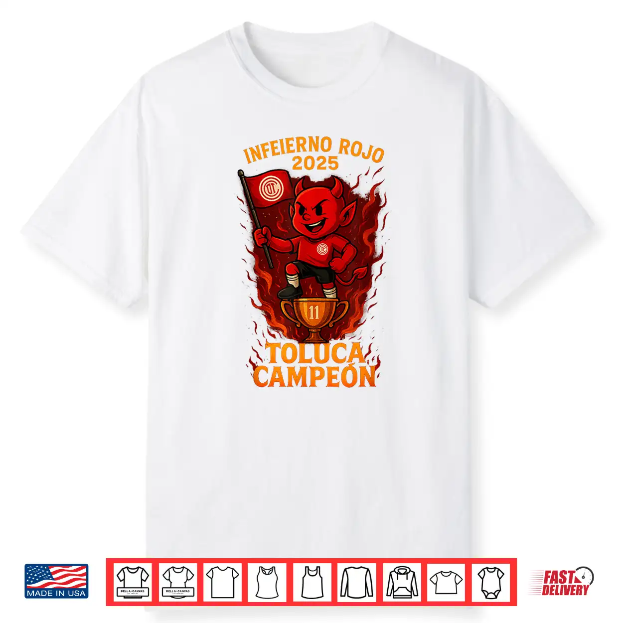 Toluca Campeon Red Shirt Toluca Campeon Red Shirt