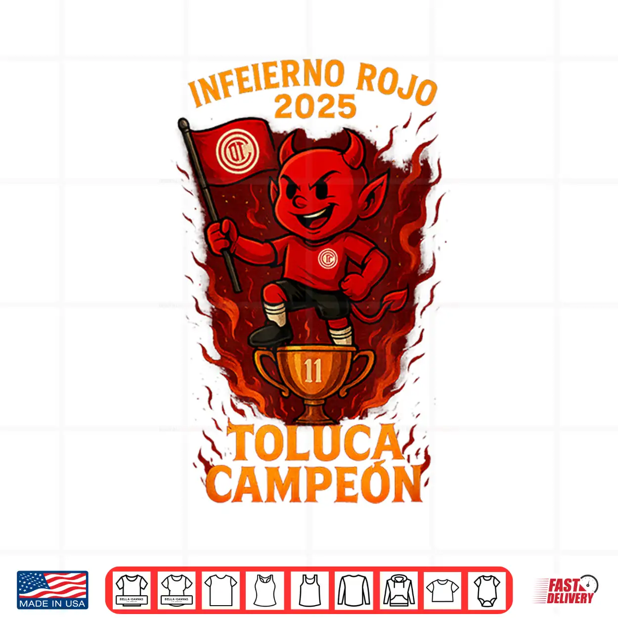 Toluca Campeon Red Shirt Toluca Campeon Red Shirt