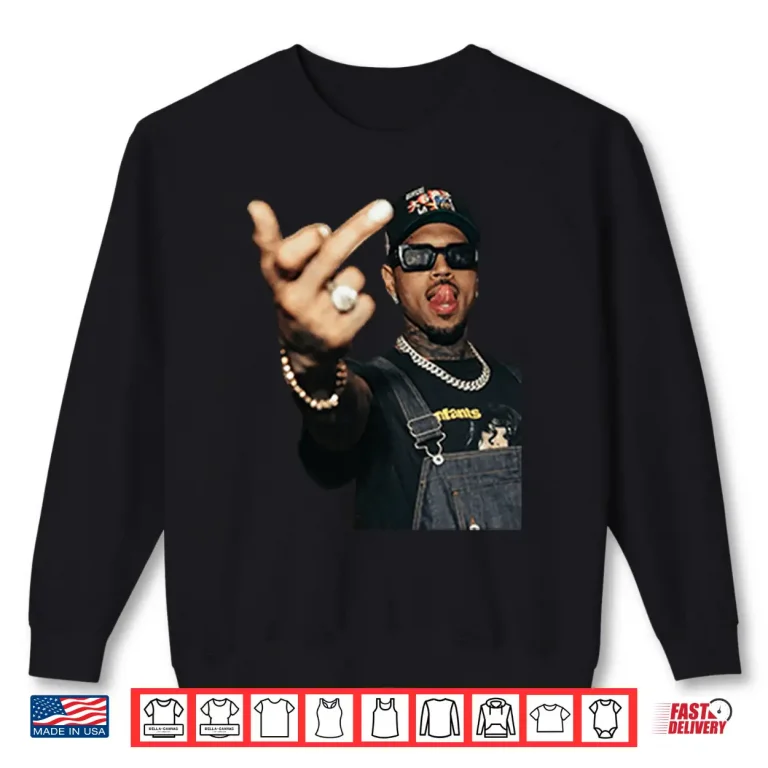 Sweatshirt Chris Brown Middle Finger Shirt