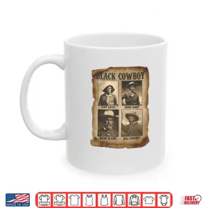 Mug Black Cowboy Western Rodeo Melanin Black History Texas Shirt