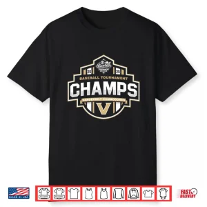 Vanderbilt Commodores Baseball Sec Champs 2025 Shirt