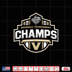 Design Vanderbilt Commodores Baseball SEC Champs 2025 Shirt
