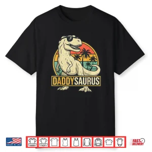Daddysaurus T Rex Dinosaur Daddy Saurus Family Matching Shirt