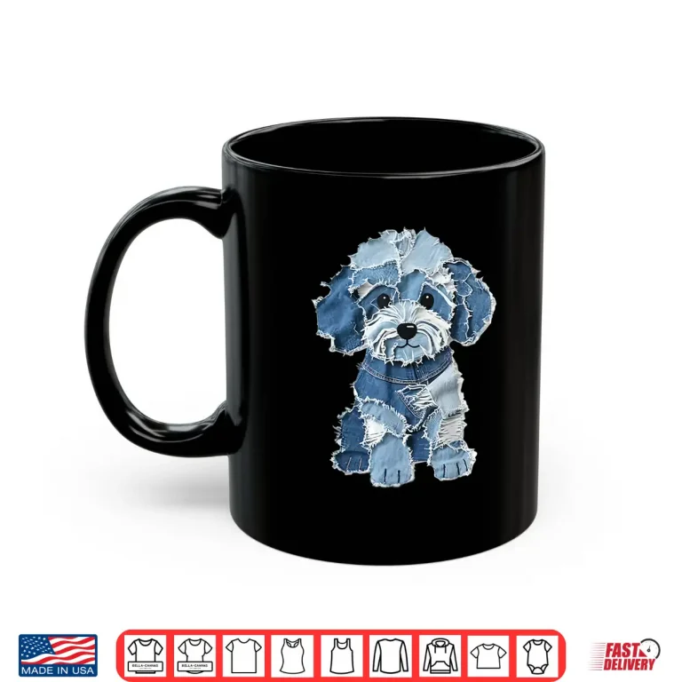 Mug Denim Patch Dog Shirt 1