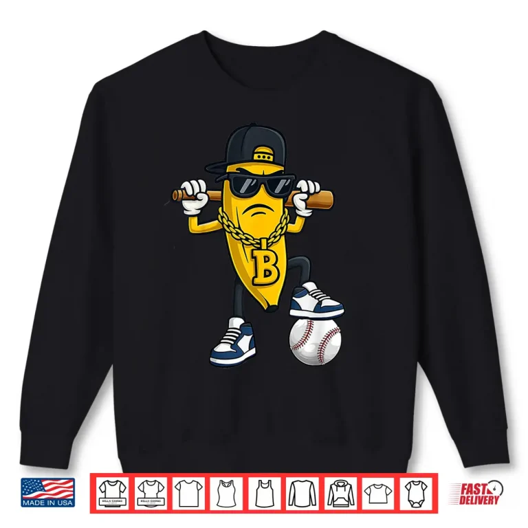 Sweatshirt Funny Banana Wear Sunglasses Shirt 1