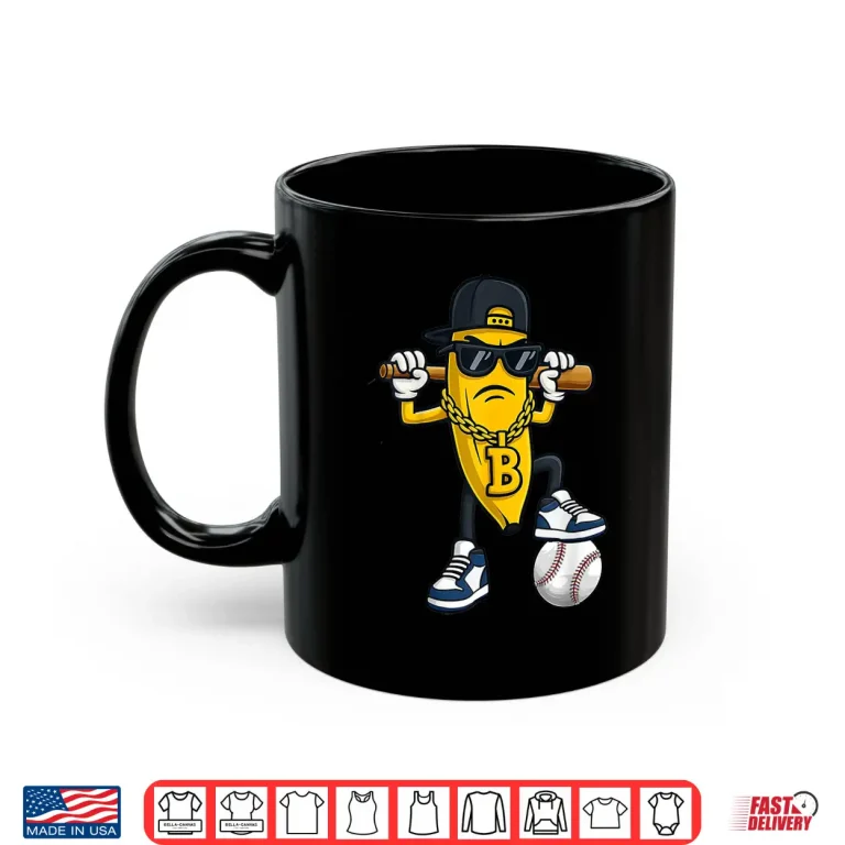 Mug Funny Banana Wear Sunglasses Shirt 1