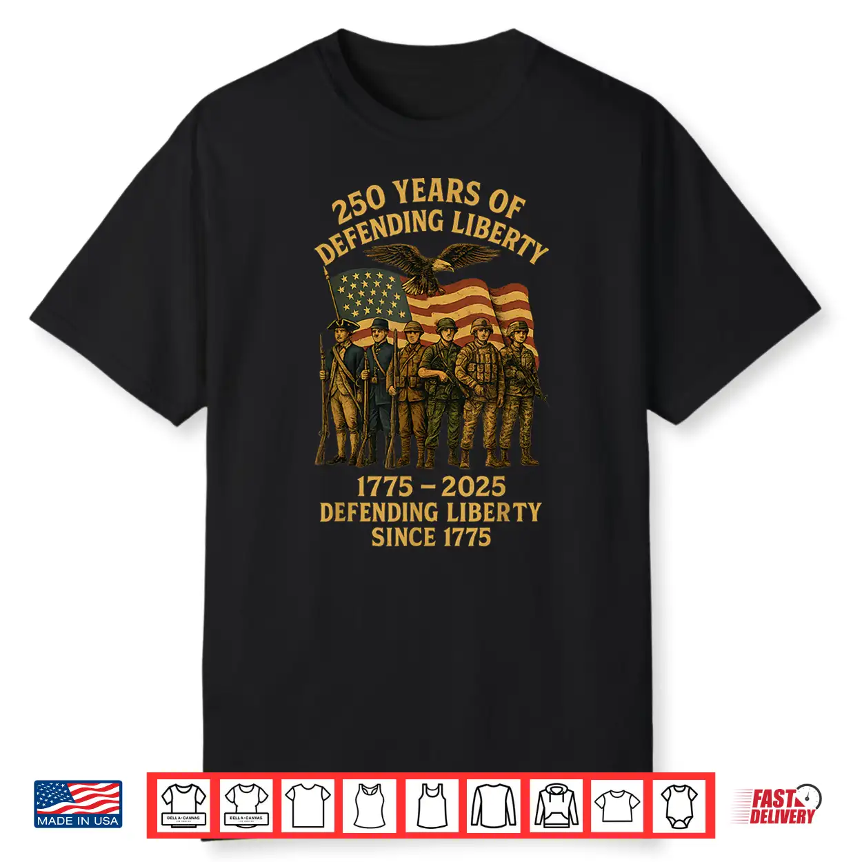Patriotic Usa Army Us Military Parade 250Th Anniversary 2025 Shirt Patriotic Usa Army Us Military Parade 250Th Anniversary 2025 Shirt