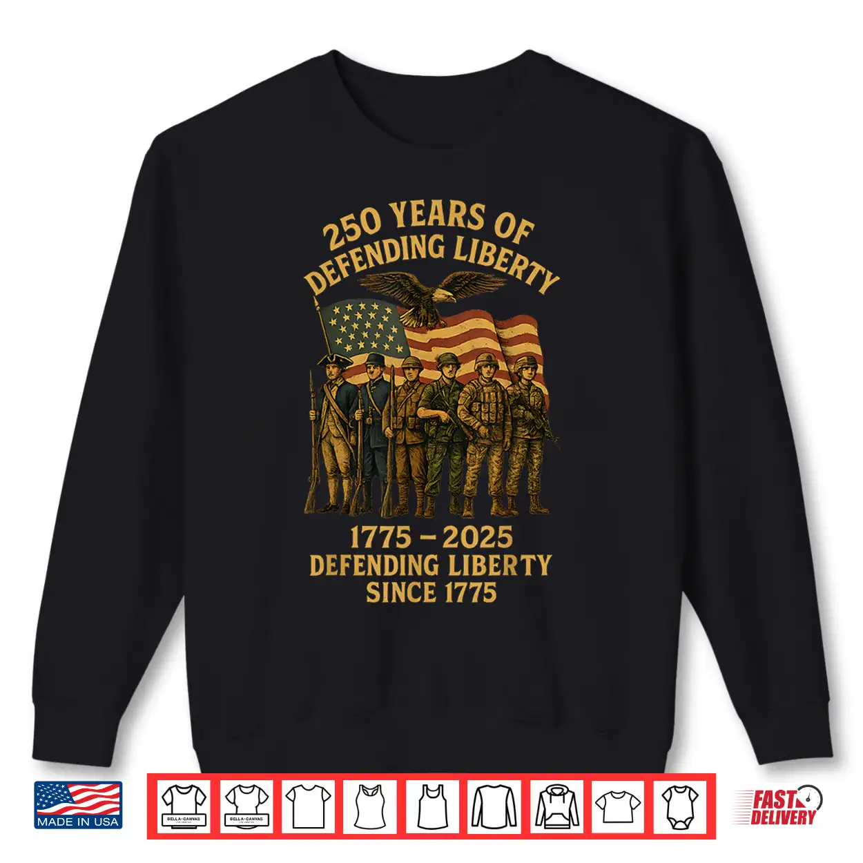 Patriotic Usa Army Us Military Parade 250Th Anniversary 2025 Shirt Patriotic Usa Army Us Military Parade 250Th Anniversary 2025 Shirt