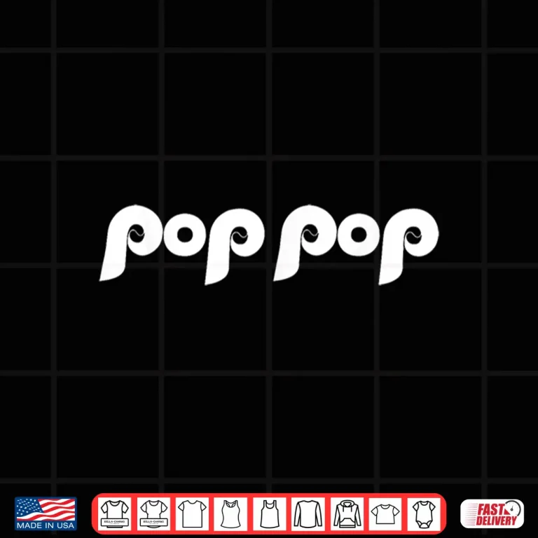 Design Phillys Dad Grandpa Poppop Pop Retro Sport Dad Shirt 1