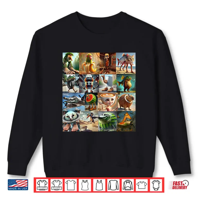 Sweatshirt Brainrot Meme Italian For Men Women Kids Girls Boys and Yout Shirt