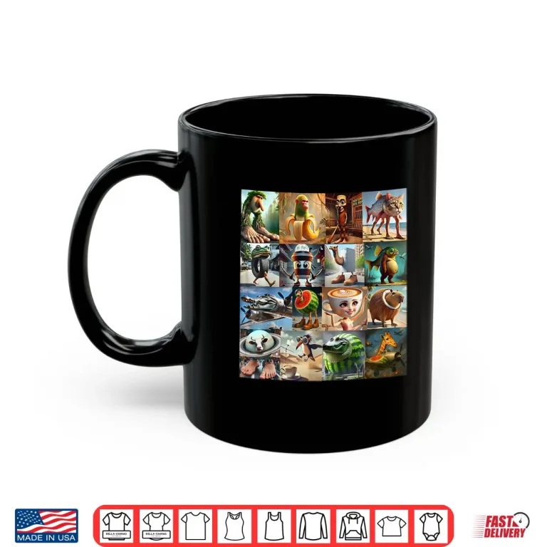 Mug Brainrot Meme Italian For Men Women Kids Girls Boys and Yout Shirt
