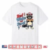 Red White And Feral Funny Raccoon 4Th Of July Boys Girls Shirt