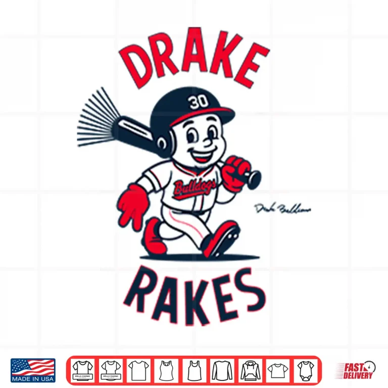 Design Drake Baldwin Drake Rakes Atlanta Braves Baseball Shirt
