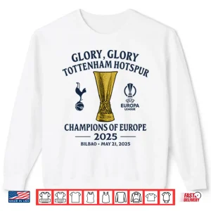 Sweatshirt Glory Glory Tottenham Hotspur Champions Of Europe 2025 Shirt