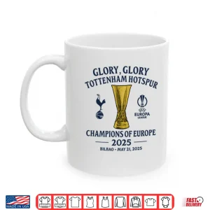 Mug Glory Glory Tottenham Hotspur Champions Of Europe 2025 Shirt