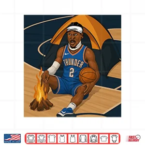 Shai Gilgeous Alexander On Fire Shirt 4 Design Shai Gilgeous Alexander On Fire Shirt