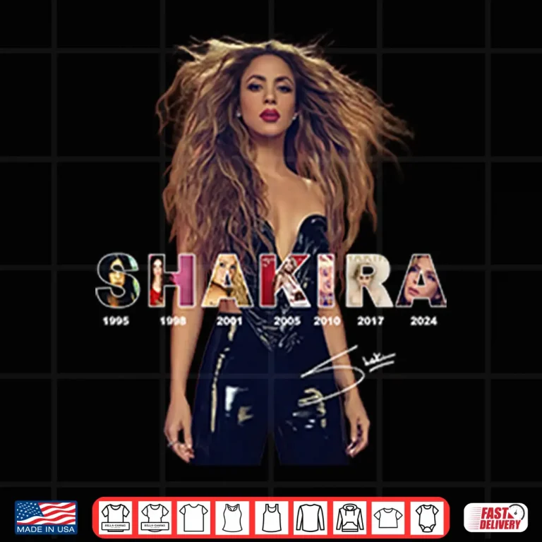 Design Shakira Las Mujeres Ya No Lloran World Tour Shirt