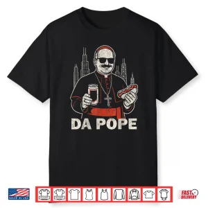 Da Pope From America Chicago Pope Leo Xiv Funny Vintage Shirt