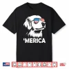 Golden Retriever 4Th Of July Merica Shirt