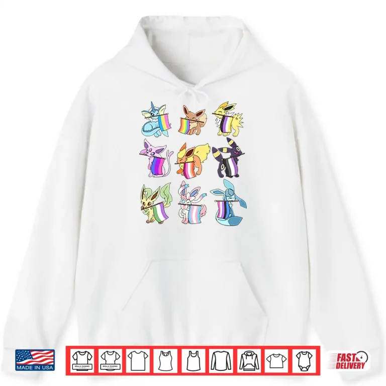 Hoodie LGBT Pokemon Eeveelutions Pride Shirt