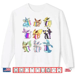 Sweatshirt LGBT Pokemon Eeveelutions Pride Shirt