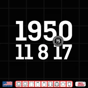 Design 75Th Anniversary 1950 11 8 17 Shirt 3