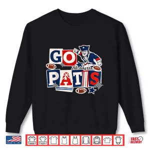 Sweatshirt LetS Go For Pats Men Women Sport Ne Shirt 3