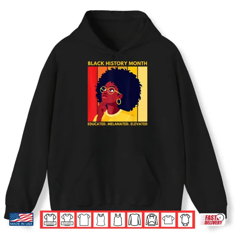 Hoodie Black History Month African American Shirt